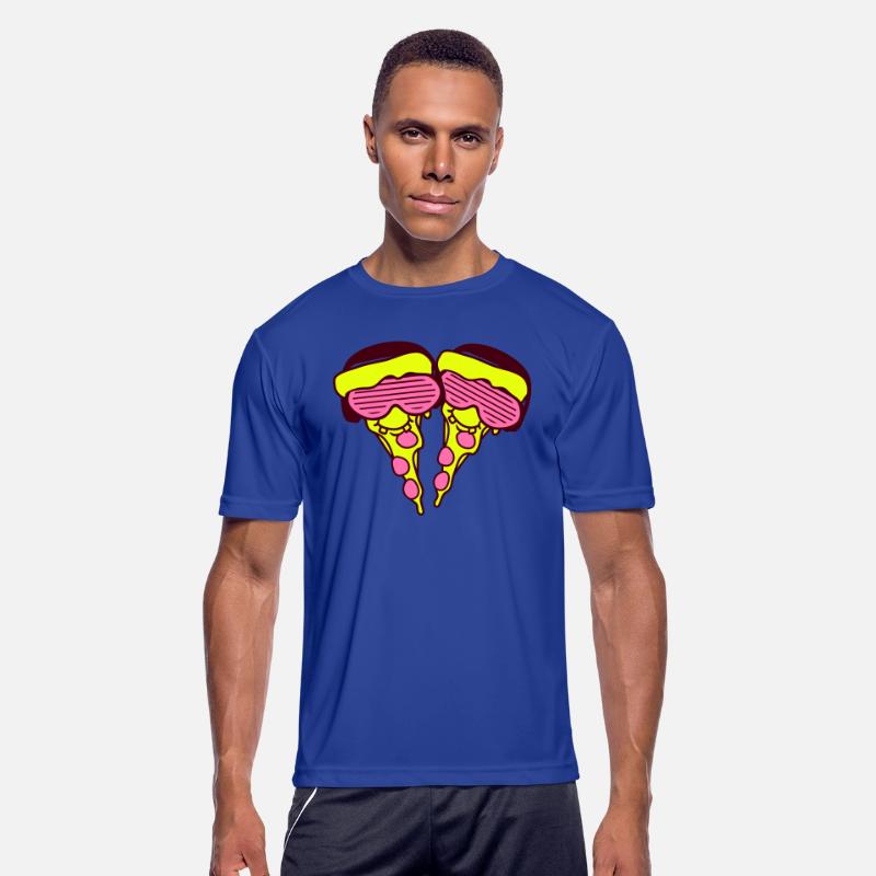 Two DJ Salami Pizza Slices Fast Food 2 Music Party
