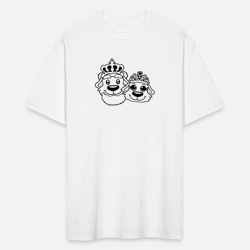 Two Dogs Crown King Queen Ruler 2 Majesty Couple