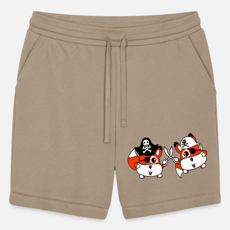 Two Little Cute Pirate Foxes Eye Patch Sabre Duel