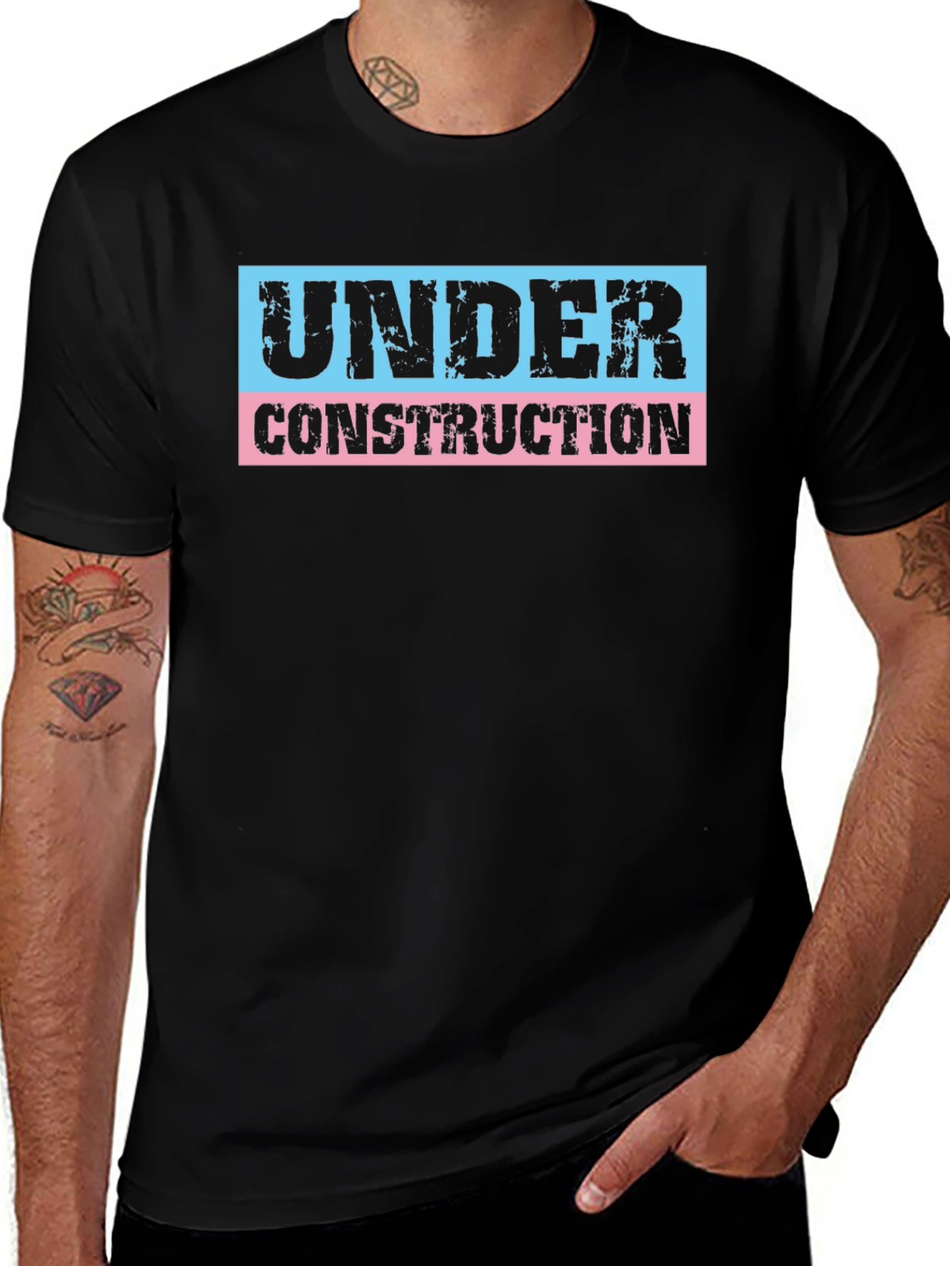 Under Construction Transgender Pride T-Shirt