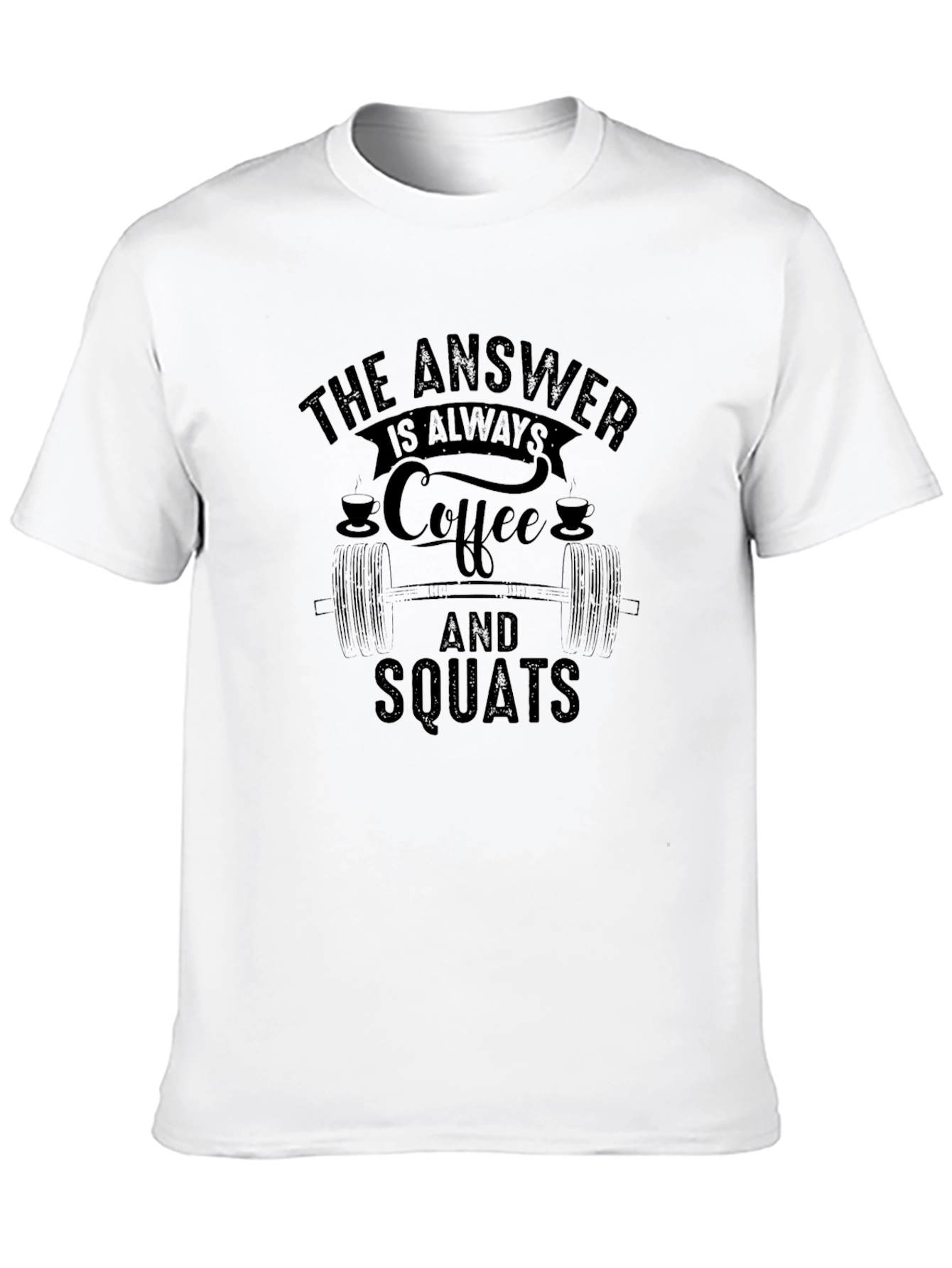 Coffee and Squats Black T-Shirt