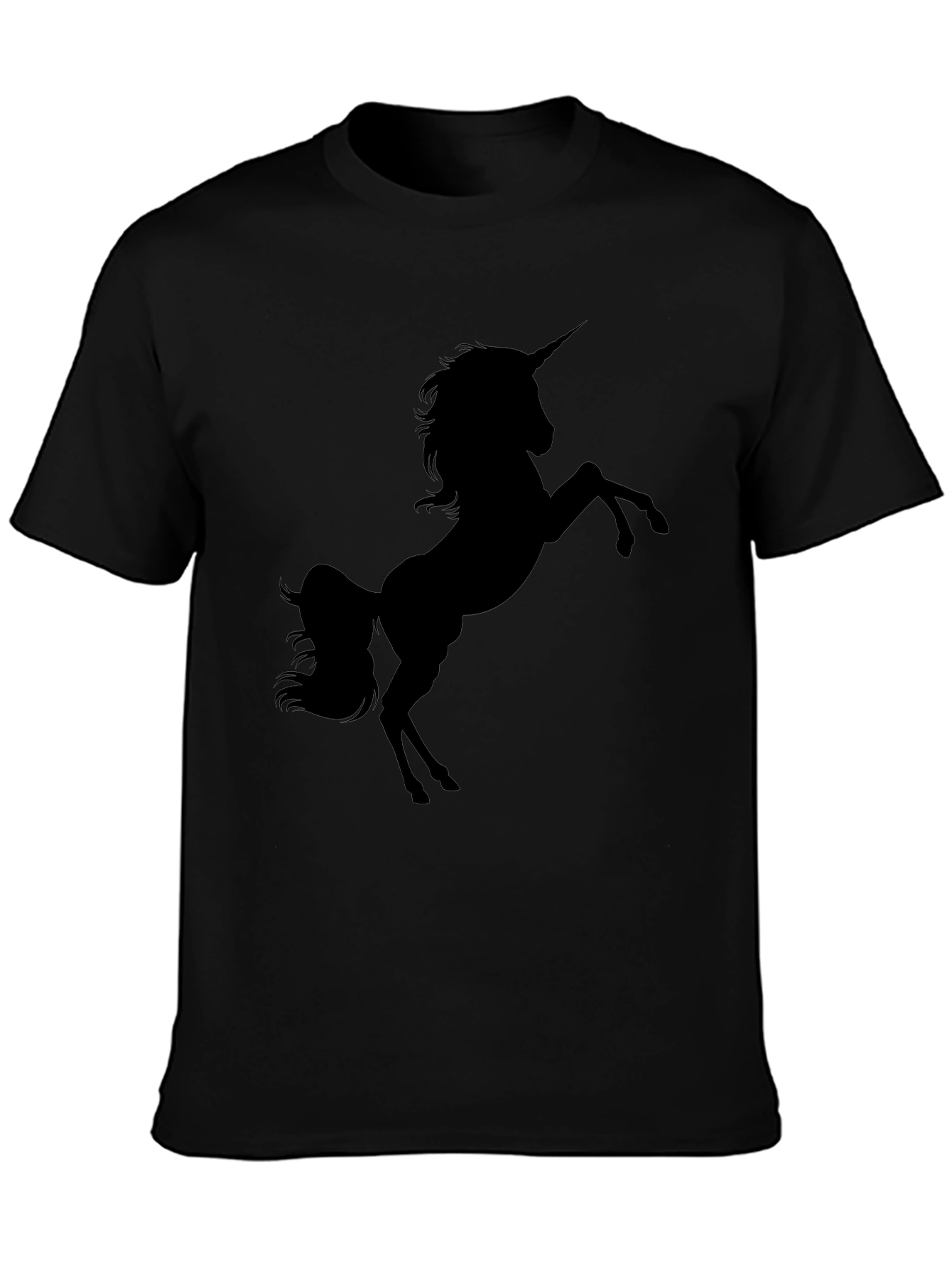Unicorn Silhouette Black T-Shirt