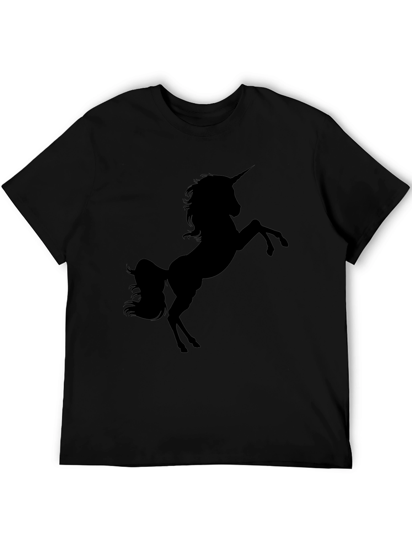Unicorn Silhouette Black T-Shirt