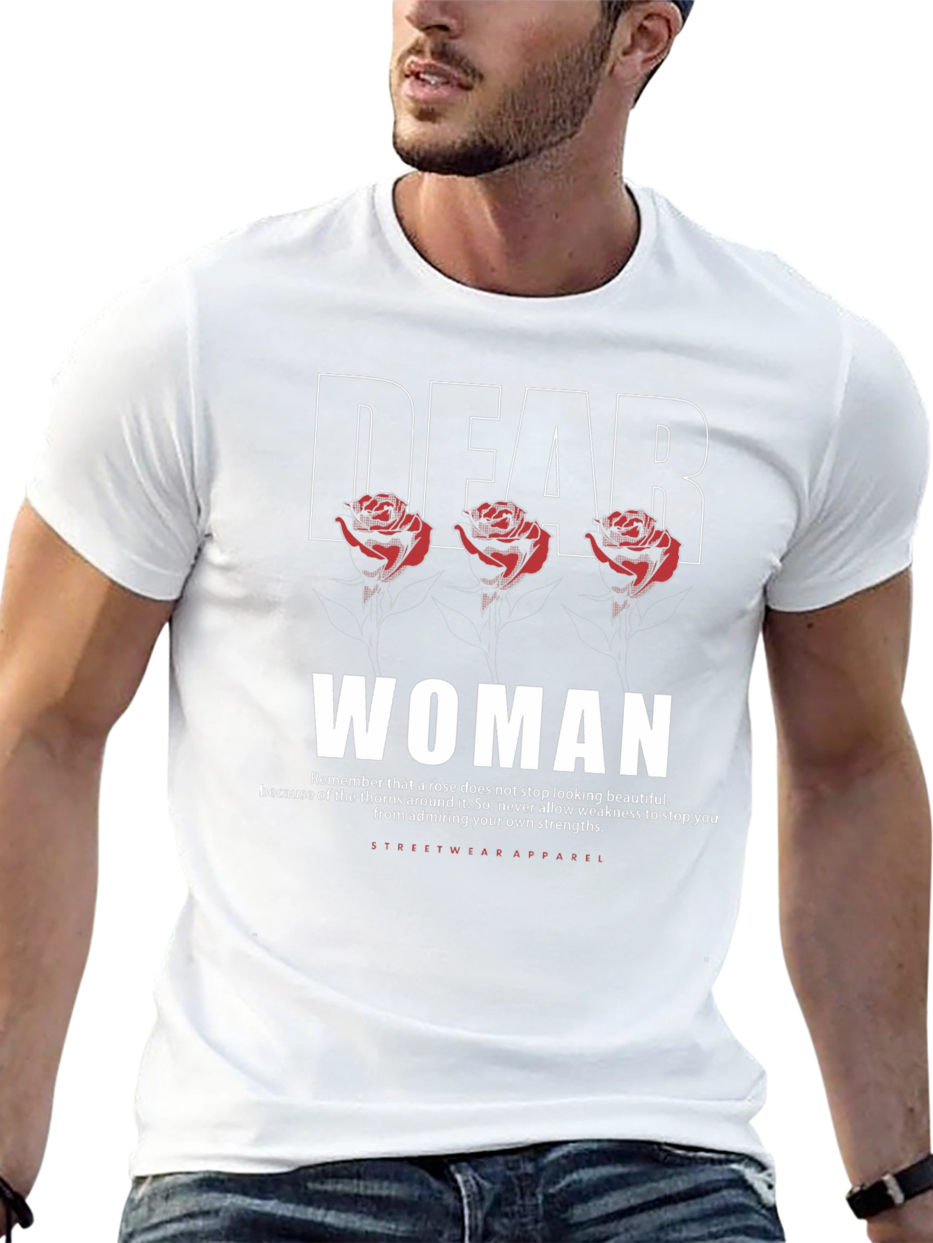 Dear Woman Rose Graphic T-Shirt