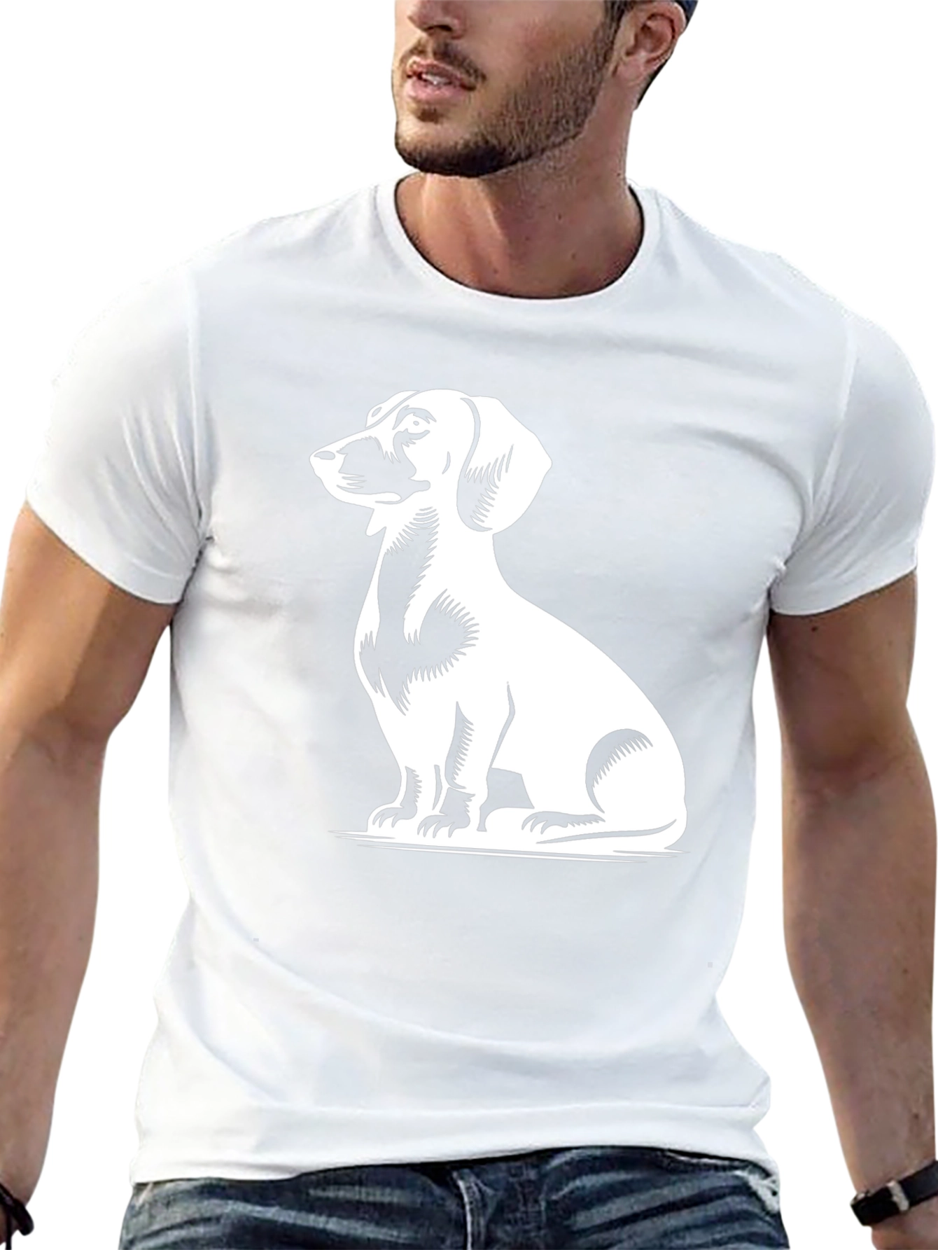 Dachshund Graphic Tee - Stylish Dog Lover Shirt