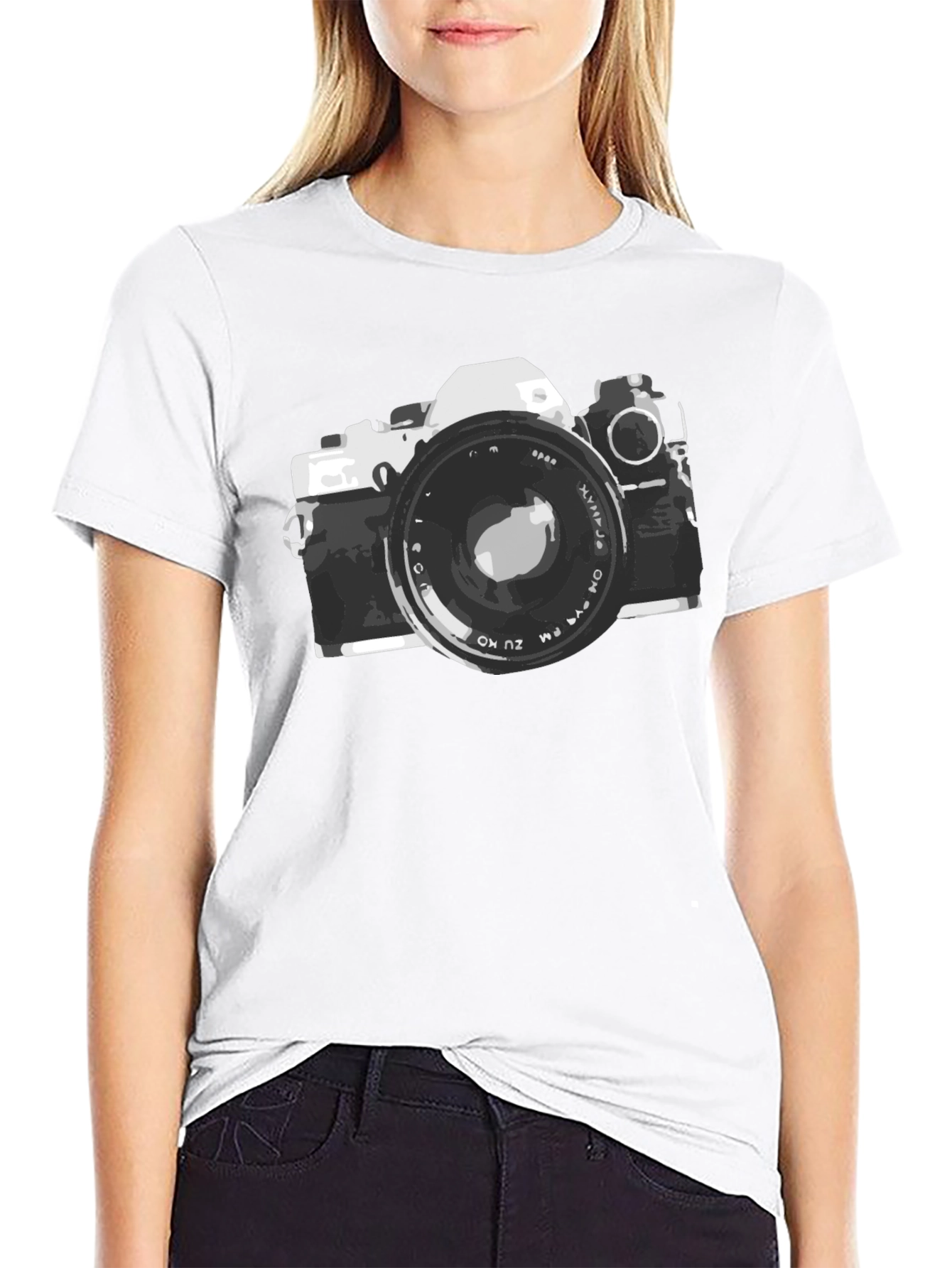 Retro Camera Graphic Tee - Classic Photography Style