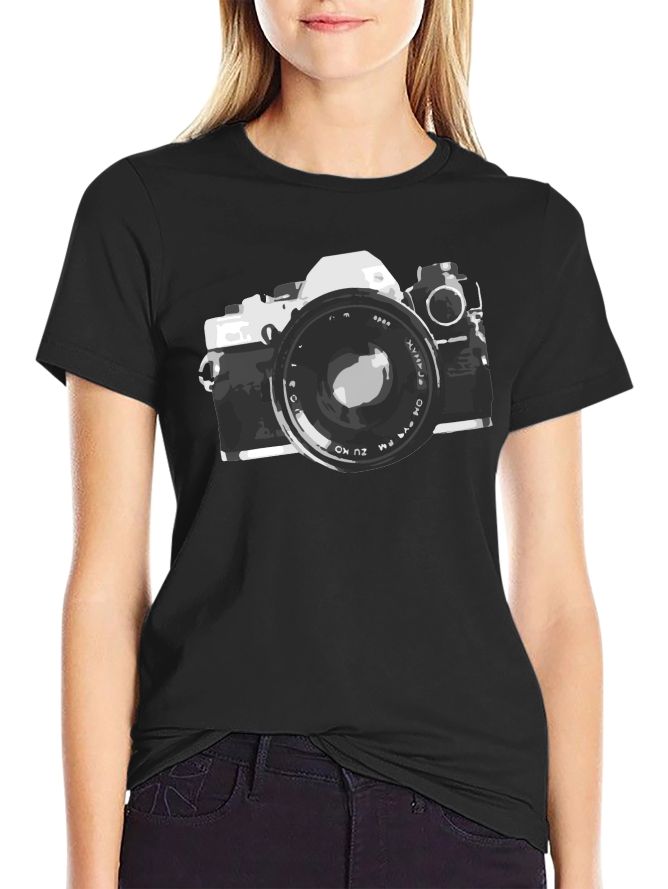 Retro Camera Graphic Tee - Classic Photography Style