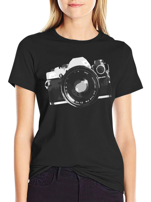 Retro Camera Graphic Tee - Classic Photography Style