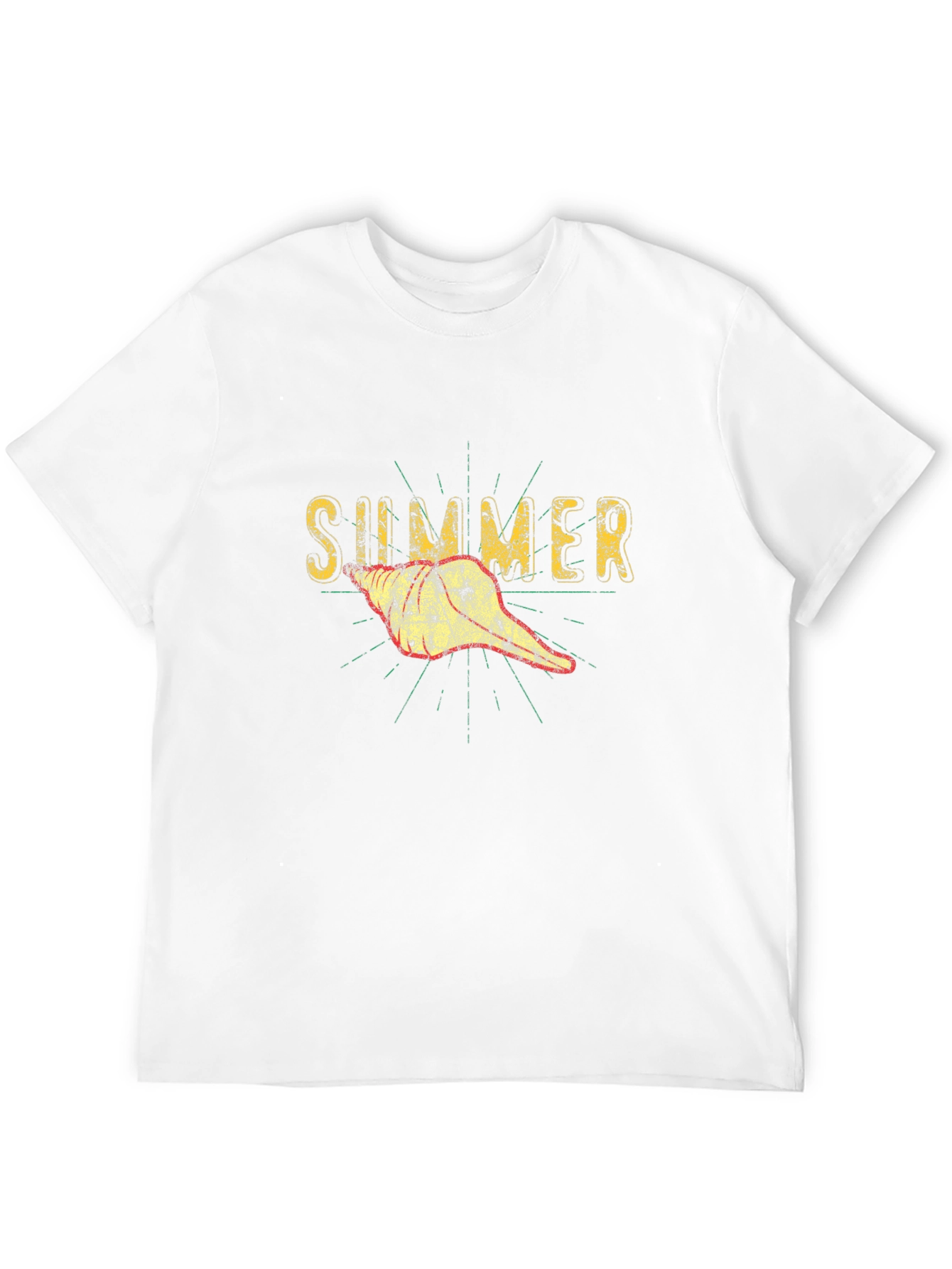 Summer Seashell Graphic Tee - Black