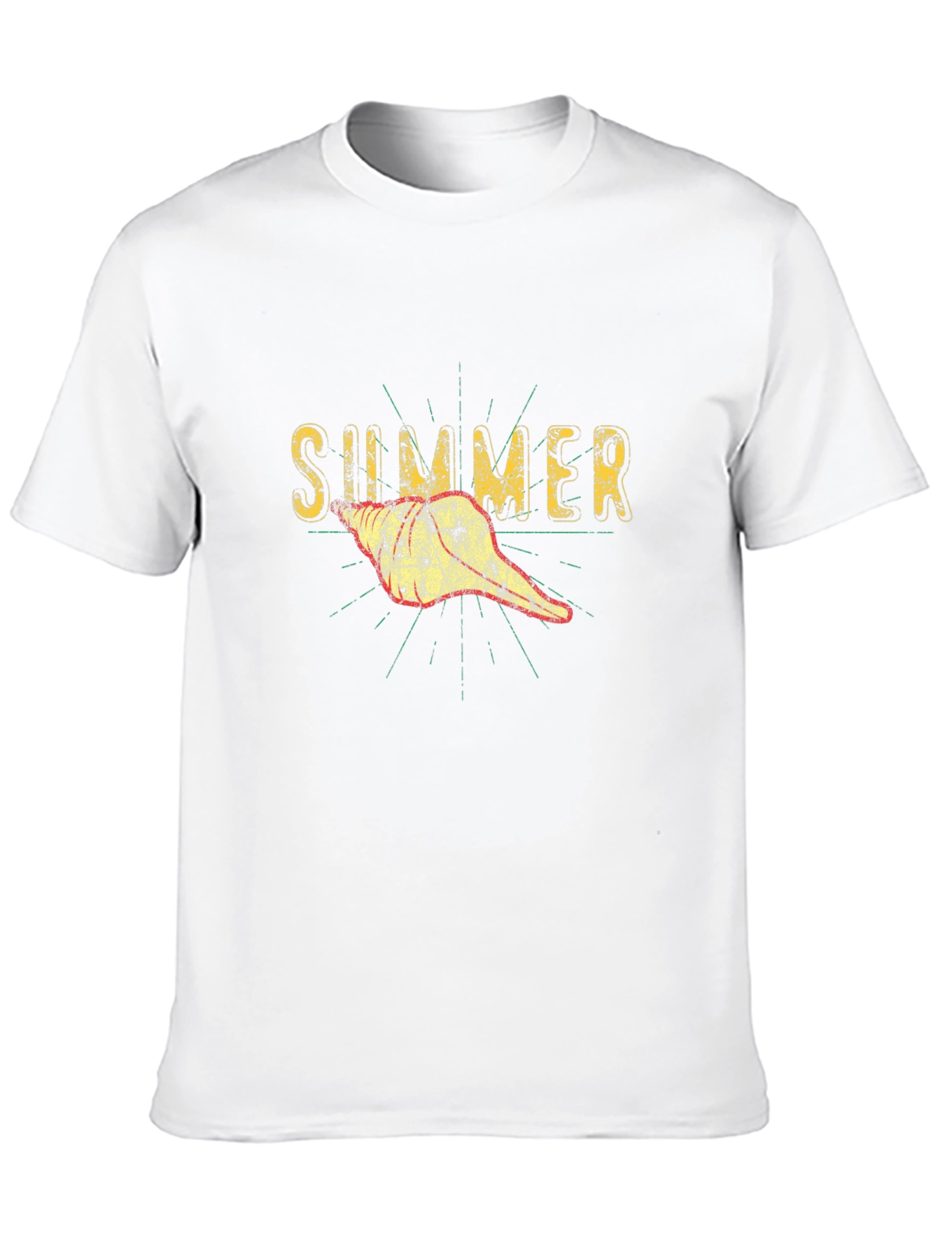 Summer Seashell Graphic Tee - Black