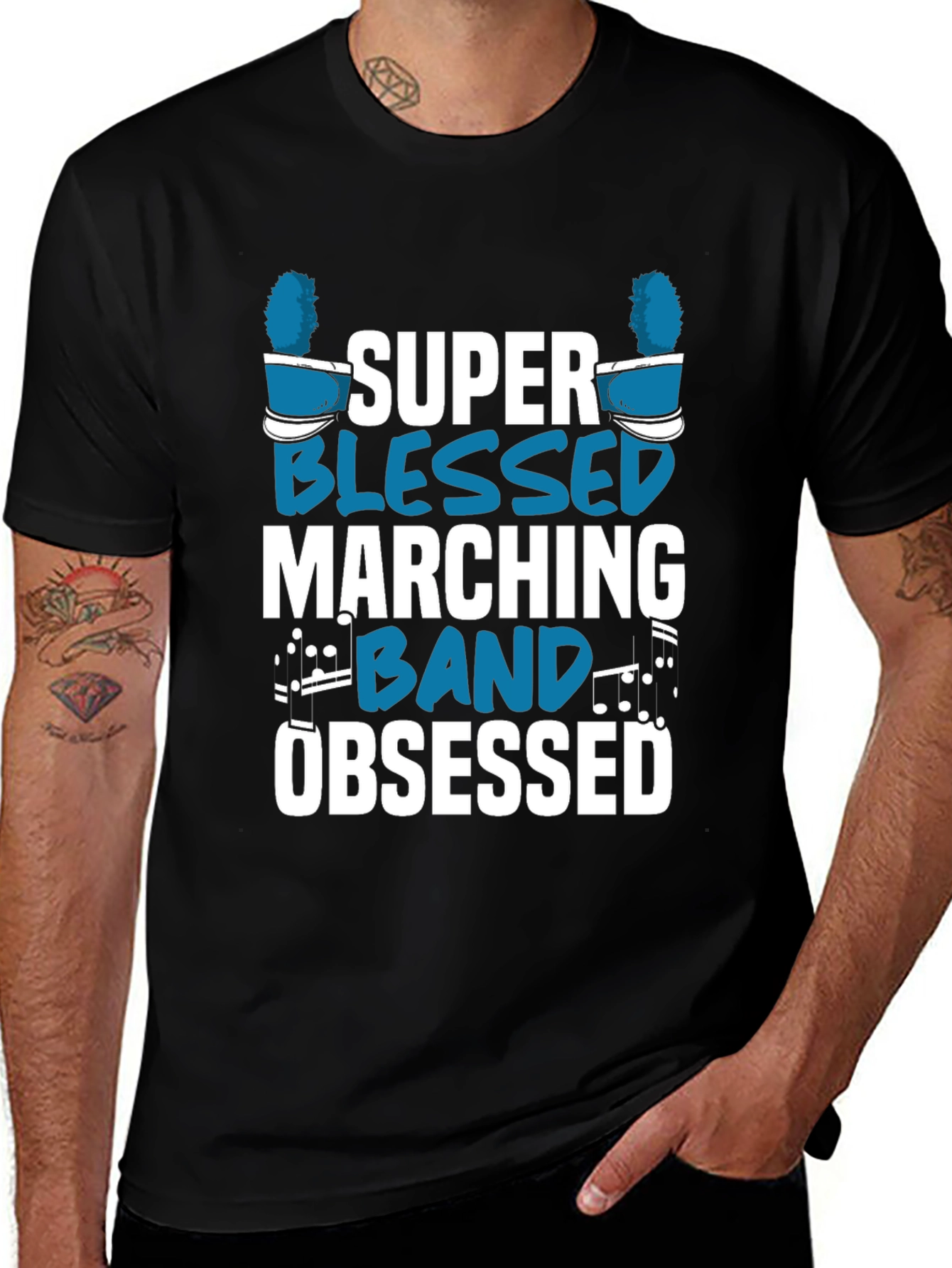 Super Blessed Marching Band Obsessed T-Shirt
