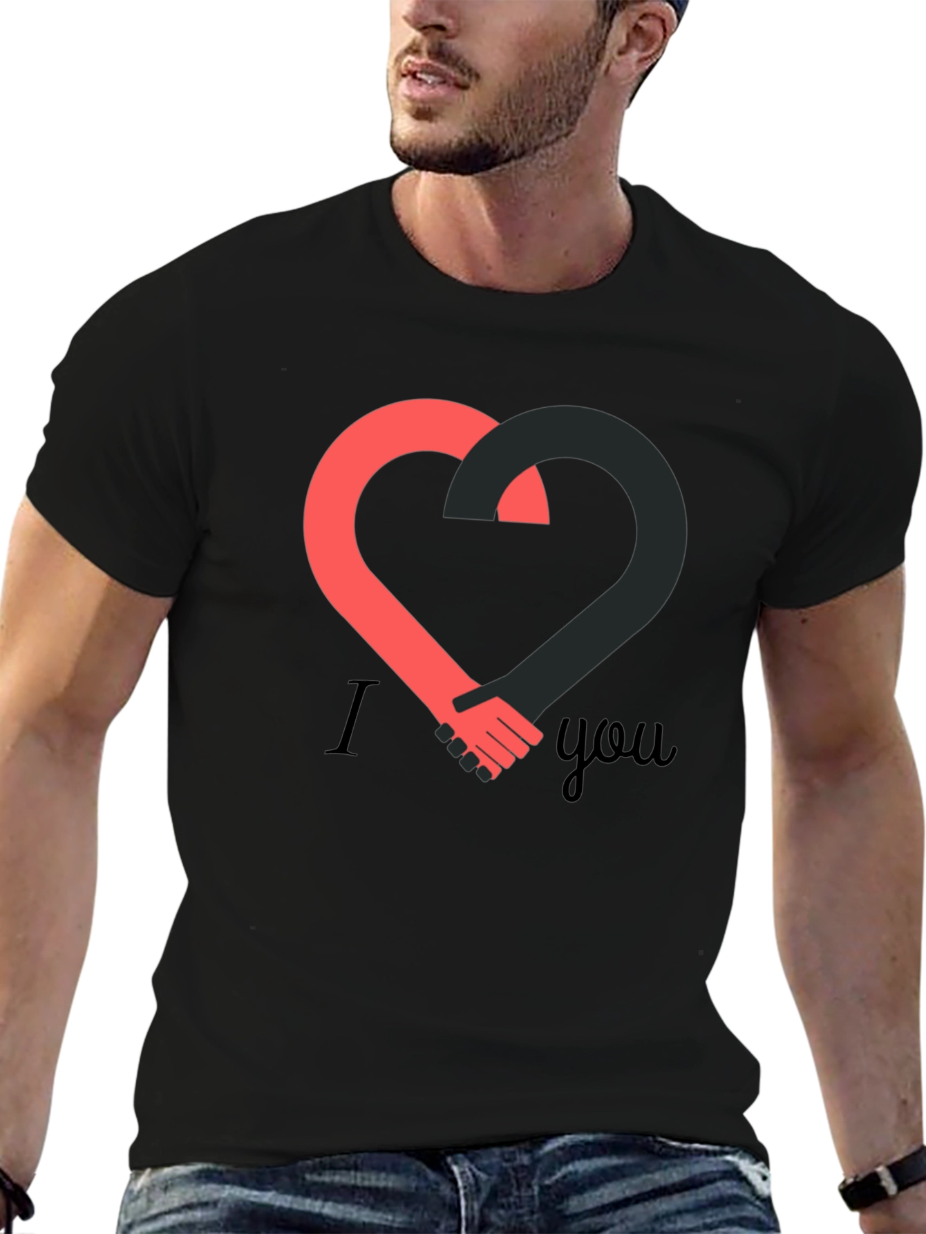 I Heart You Handshake Graphic Tee