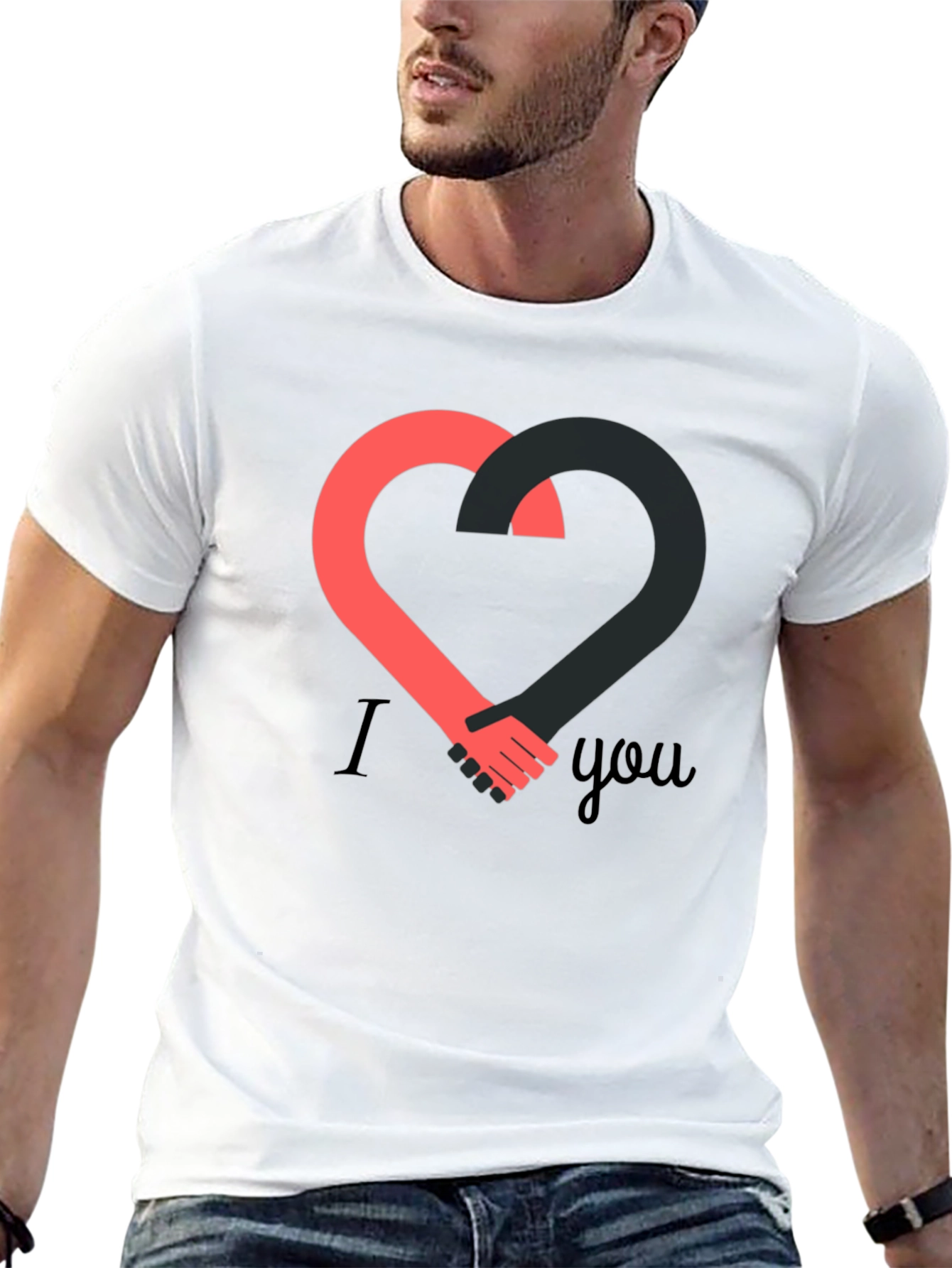 I Heart You Handshake Graphic Tee