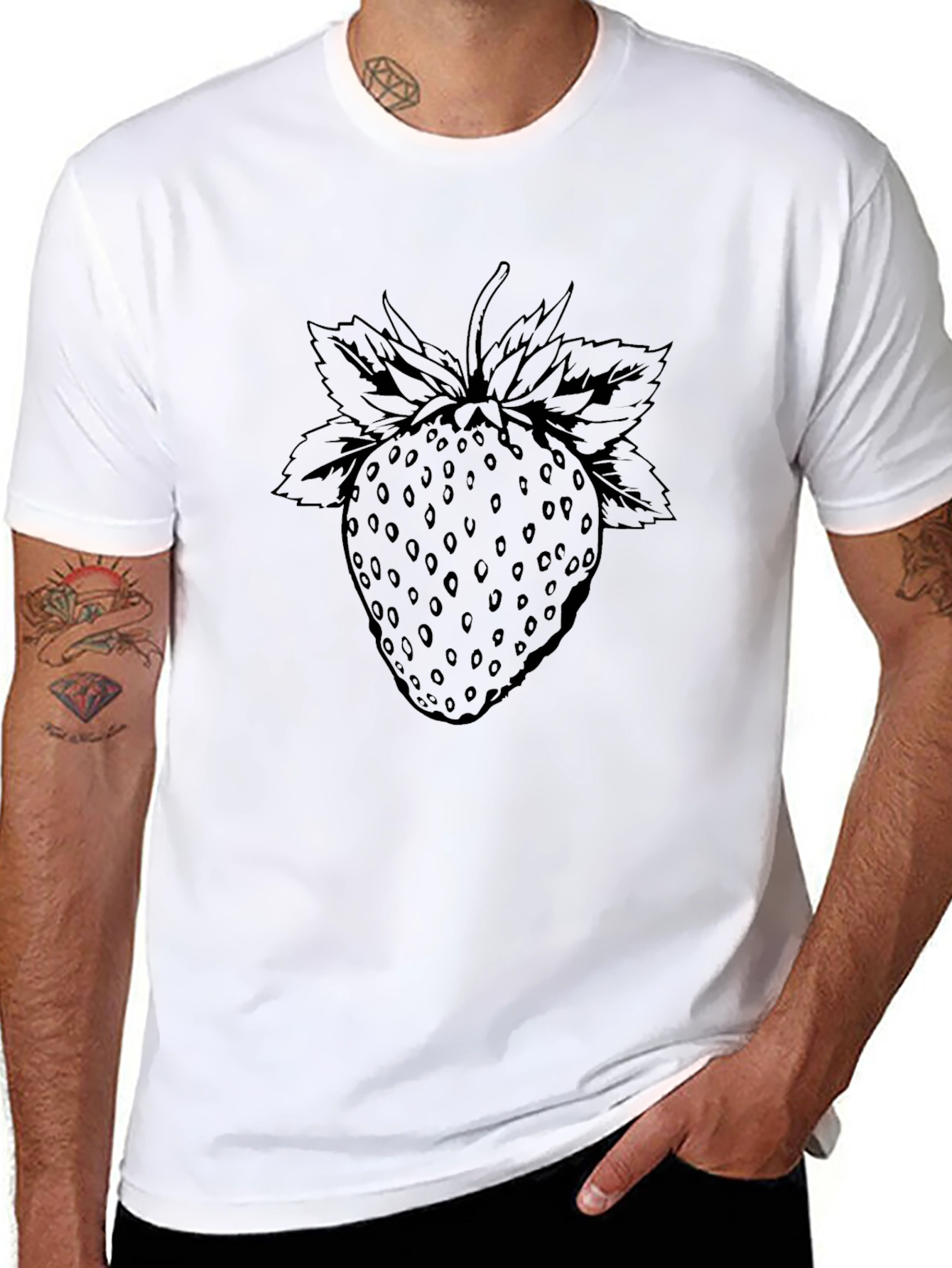 Strawberry Graphic Print T-Shirt