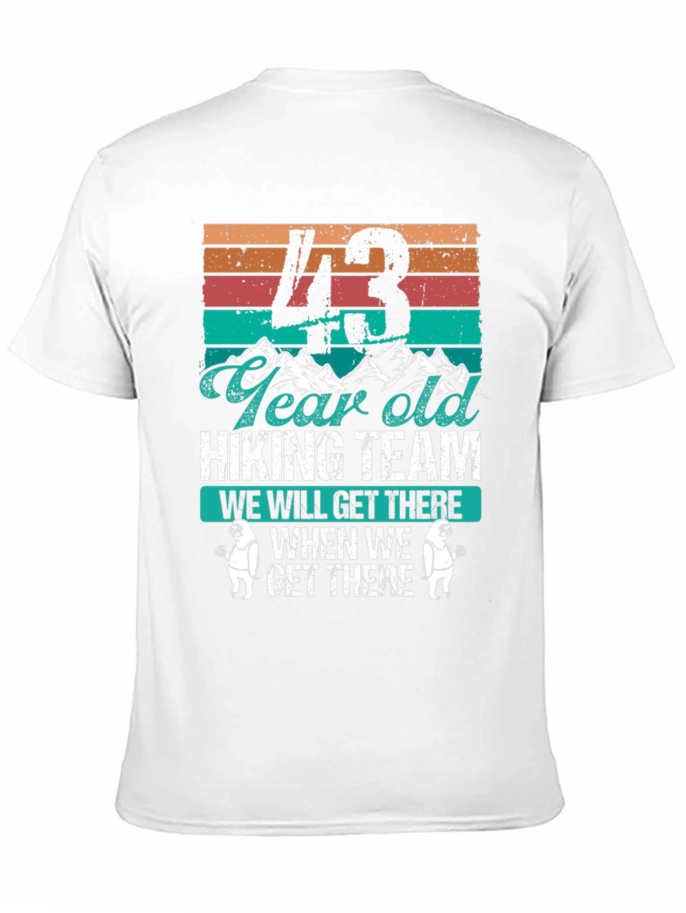 43 Year Old Hiking Team Graphic T-Shirt