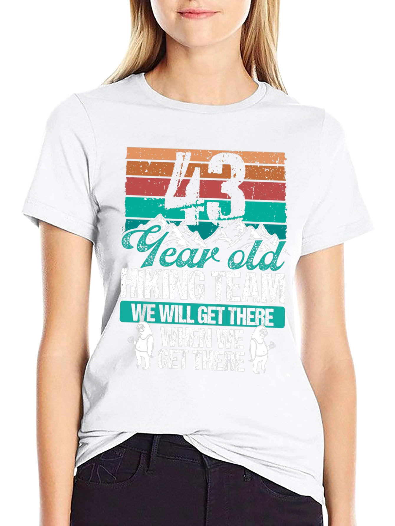 43 Year Old Hiking Team Graphic T-Shirt
