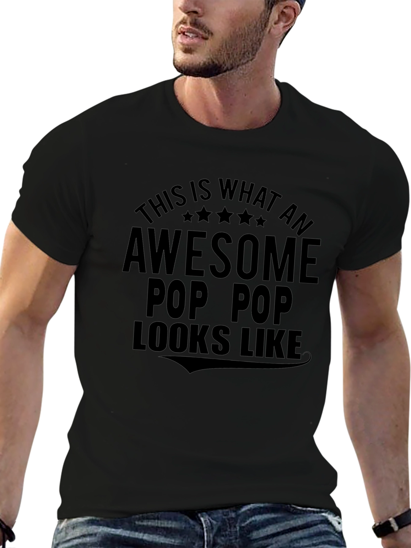 Awesome Pop Pop T-Shirt - Gift for Grandfather