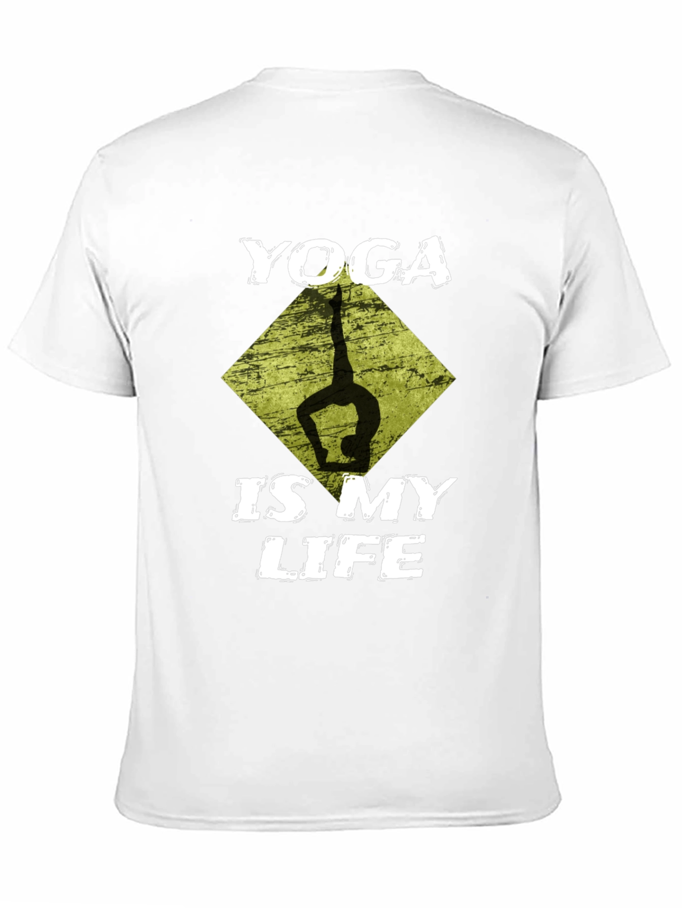 Yoga Is My Life Black Graphic T-Shirt