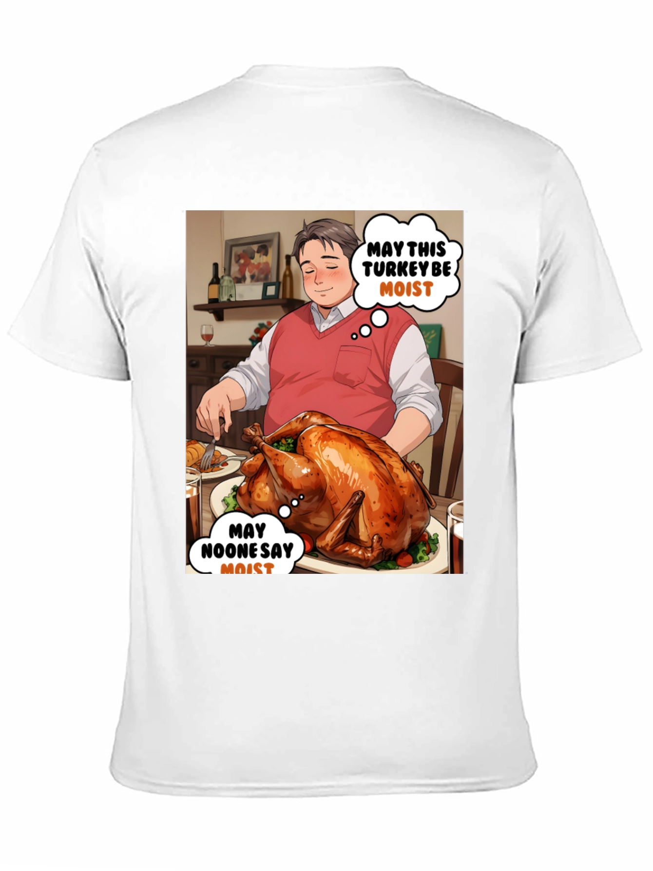 Funny Thanksgiving T-Shirt - Moist Turkey Design