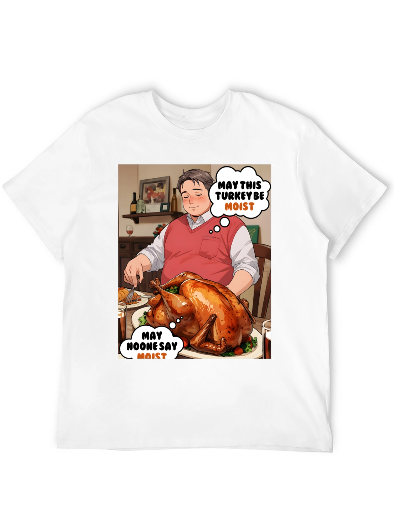 Funny Thanksgiving T-Shirt - Moist Turkey Design