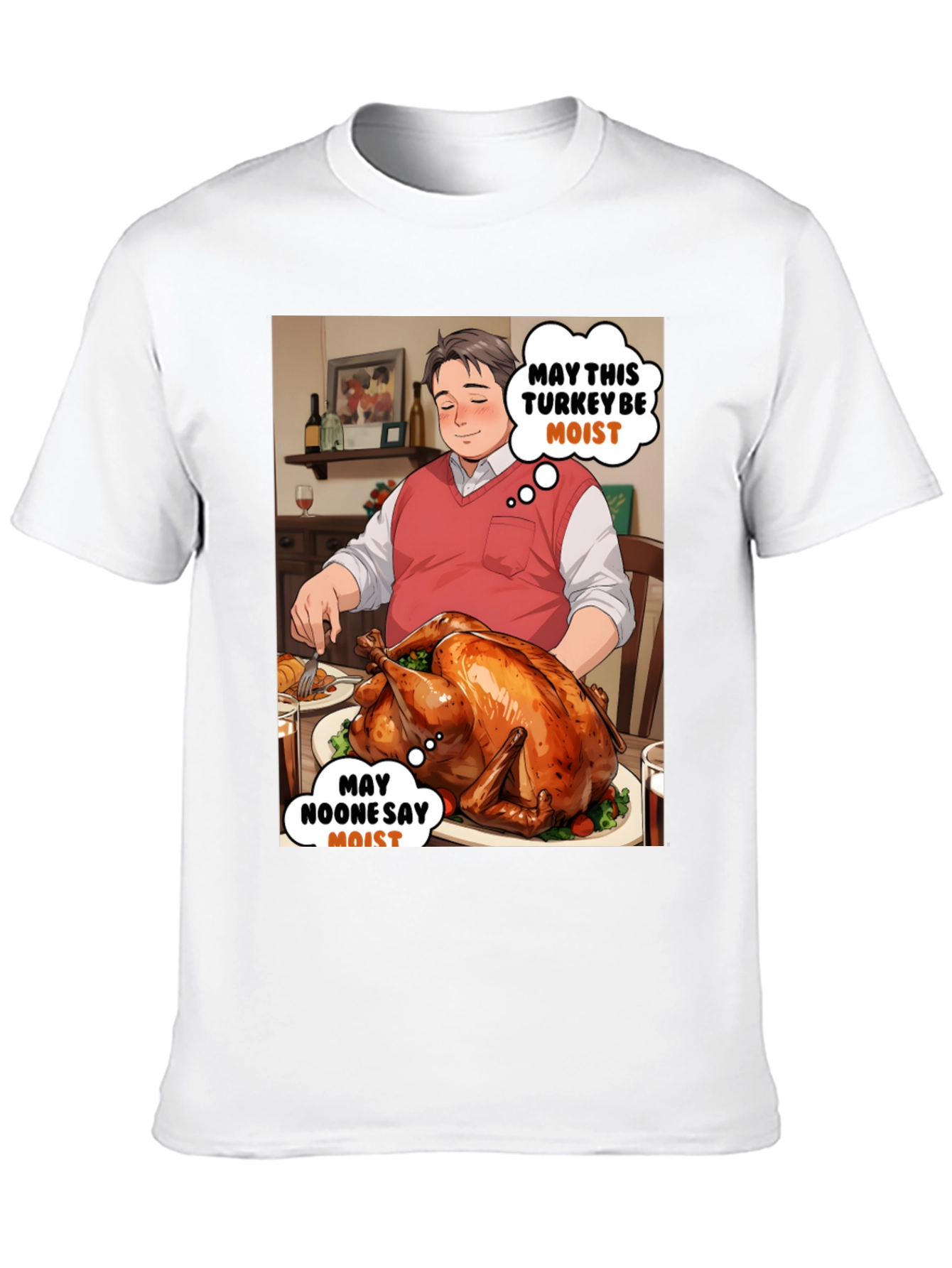 Funny Thanksgiving T-Shirt - Moist Turkey Design