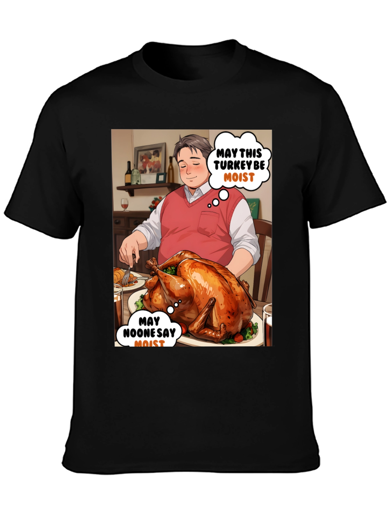 Funny Thanksgiving T-Shirt - Moist Turkey Design