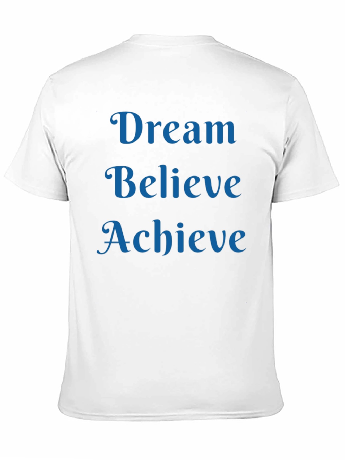 Dream Believe Achieve T-Shirt Motivational Black Tee