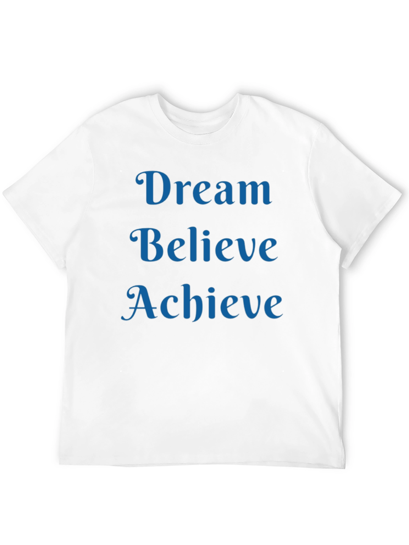 Dream Believe Achieve T-Shirt Motivational Black Tee