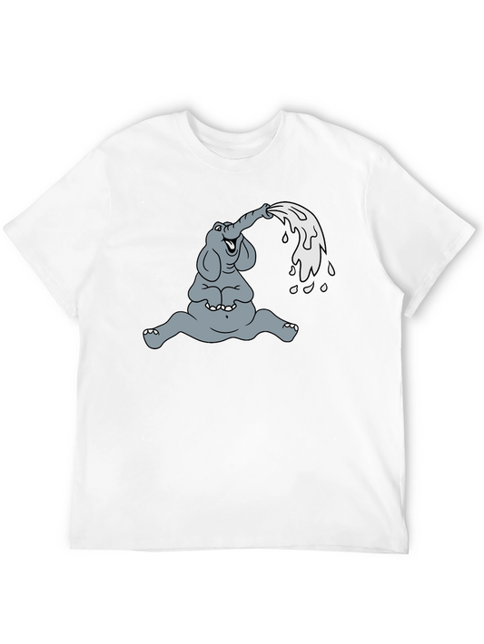 Elephant Cartoon T-Shirt - Funny Animal Graphic Tee
