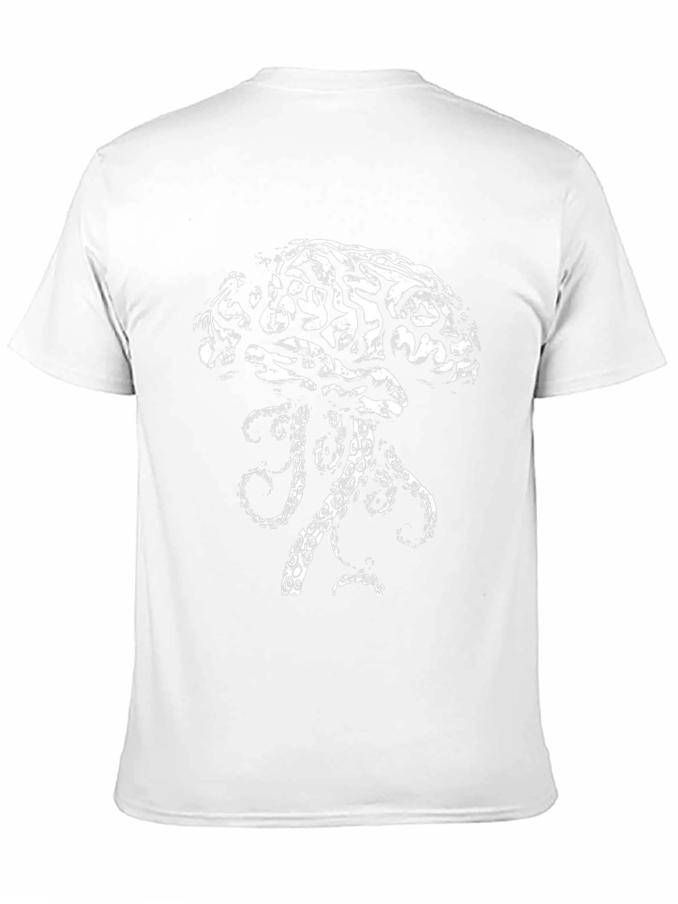 Brain Squid Graphic Tee - Black Cotton T-Shirt