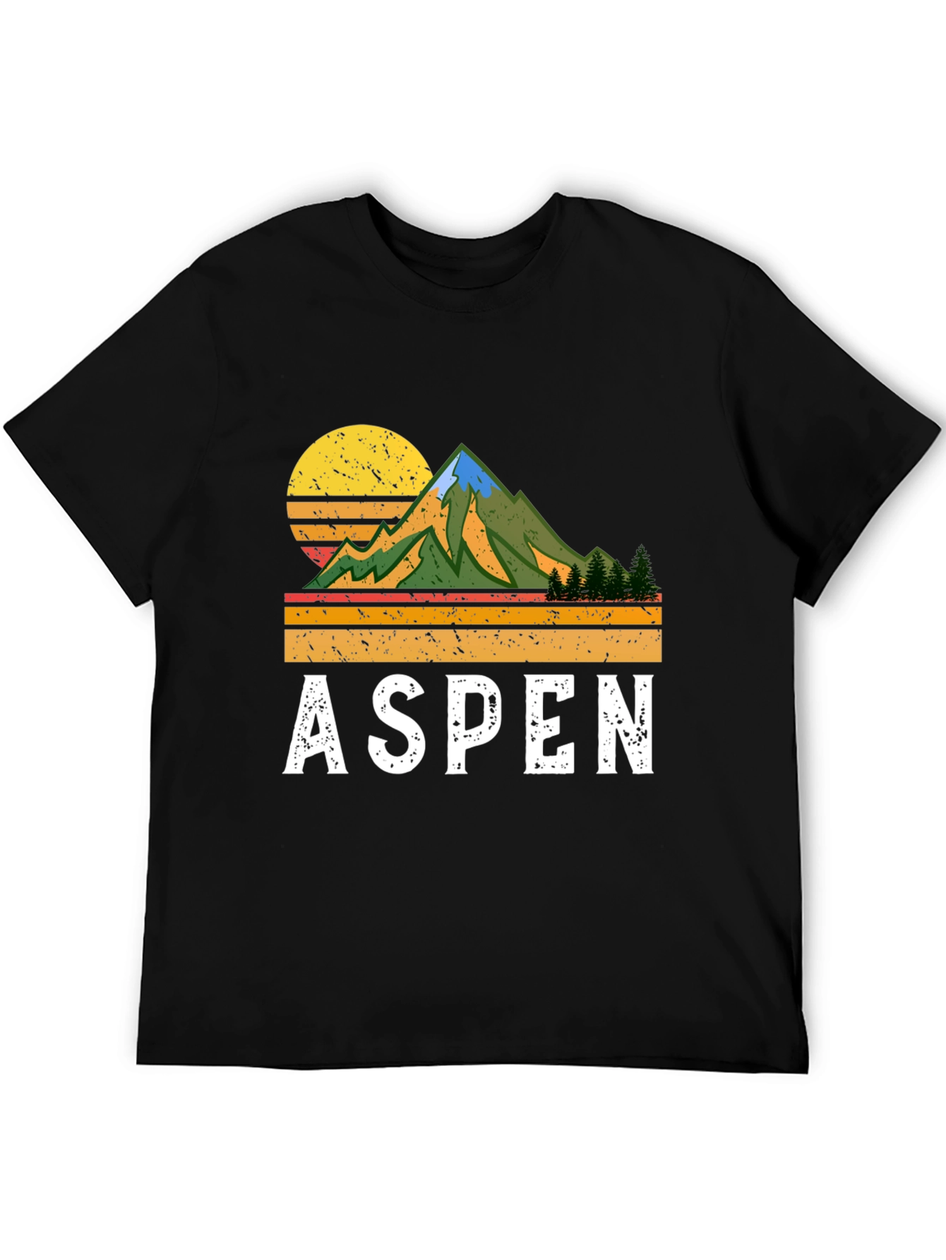 Aspen Retro Mountain T-Shirt