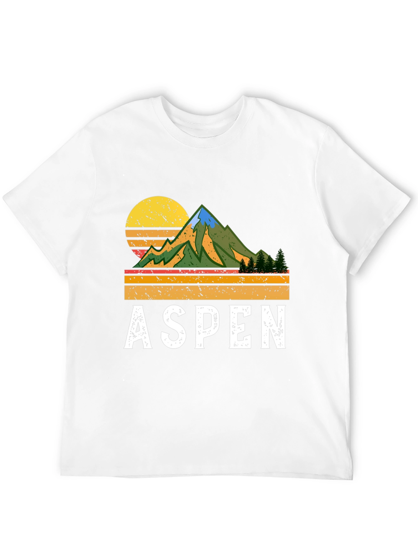 Aspen Retro Mountain T-Shirt