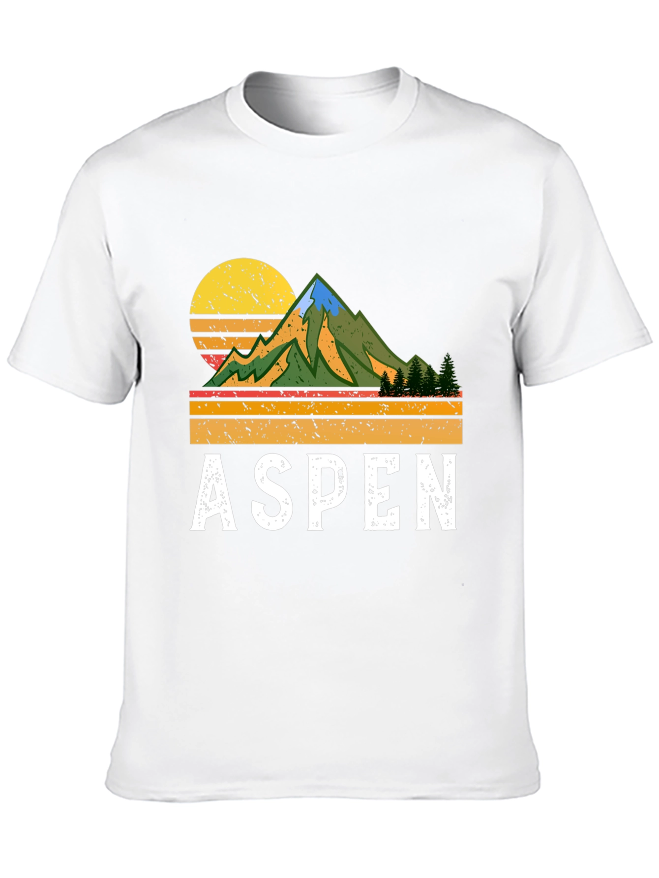 Aspen Retro Mountain T-Shirt