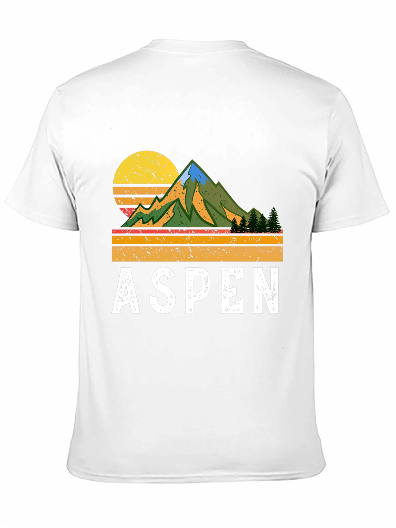 Aspen Retro Mountain T-Shirt