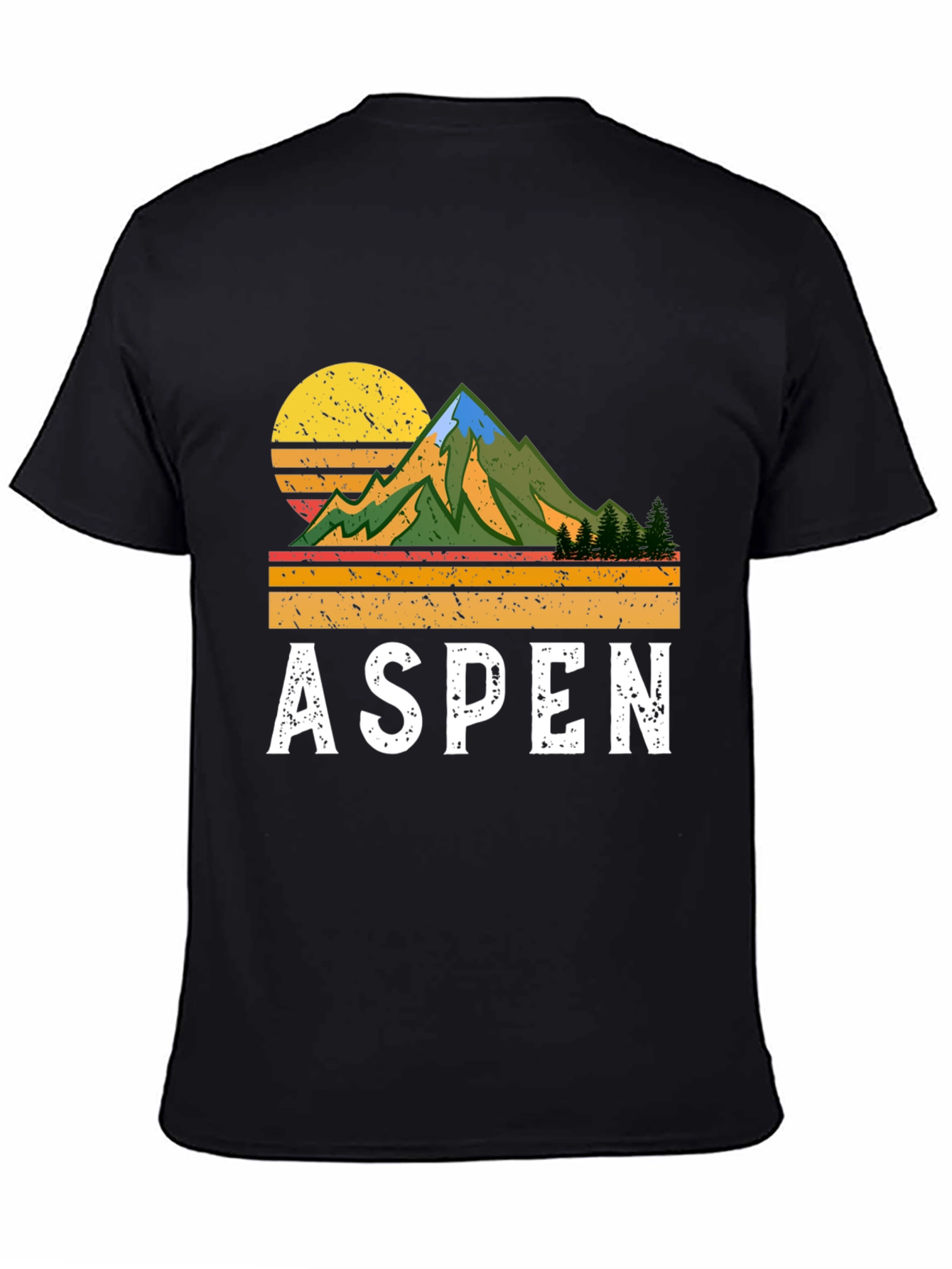 Aspen Retro Mountain T-Shirt