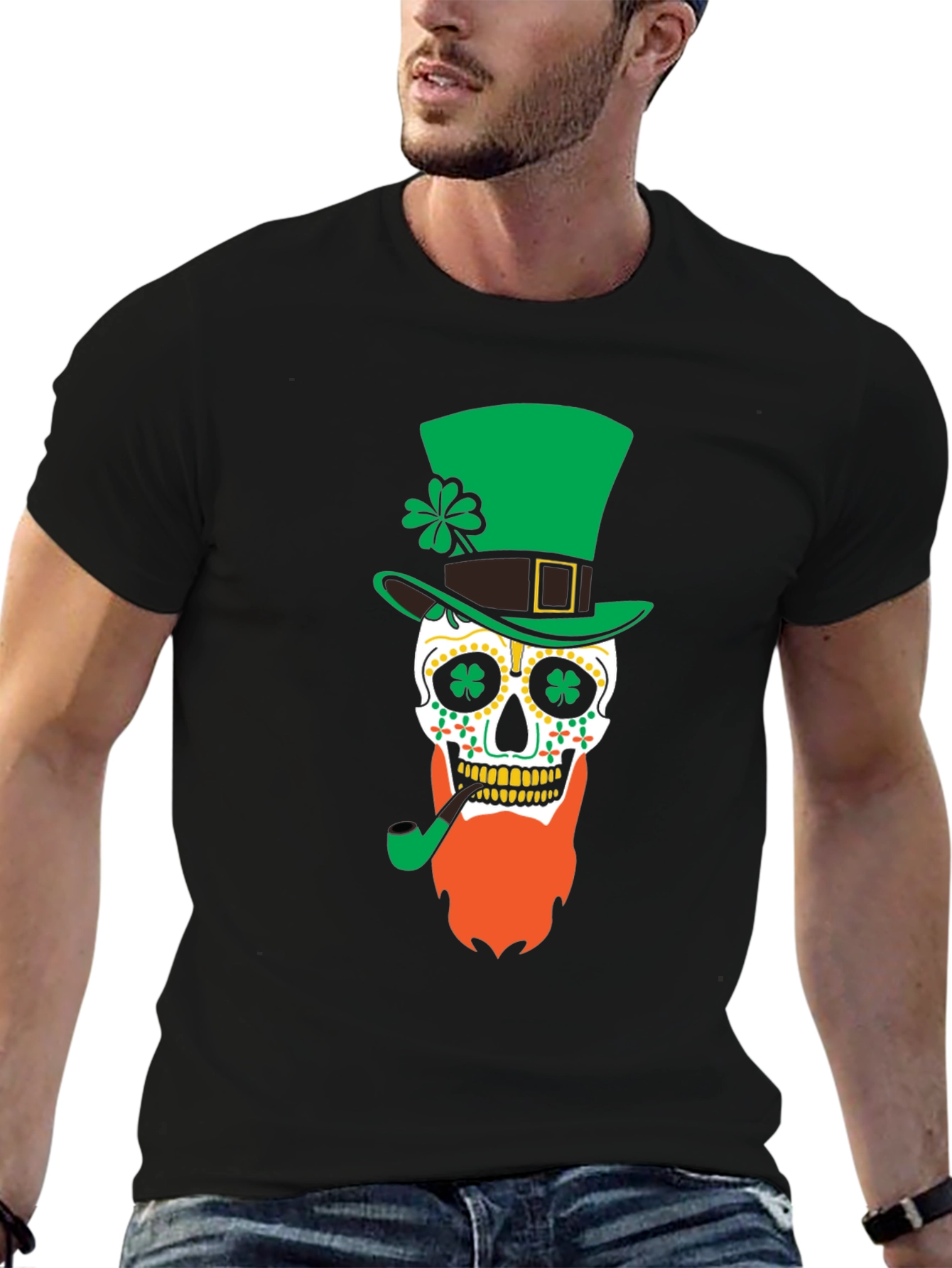 St. Patricks Day Skull T-Shirt