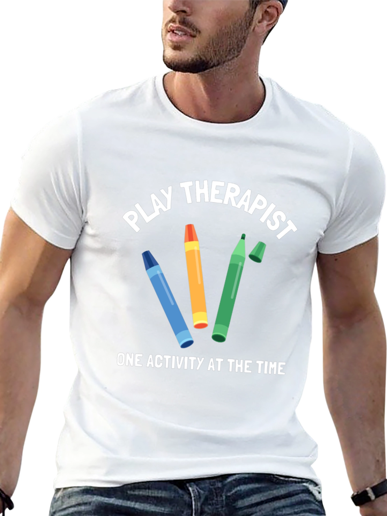 Play Therapist Crayon Tee