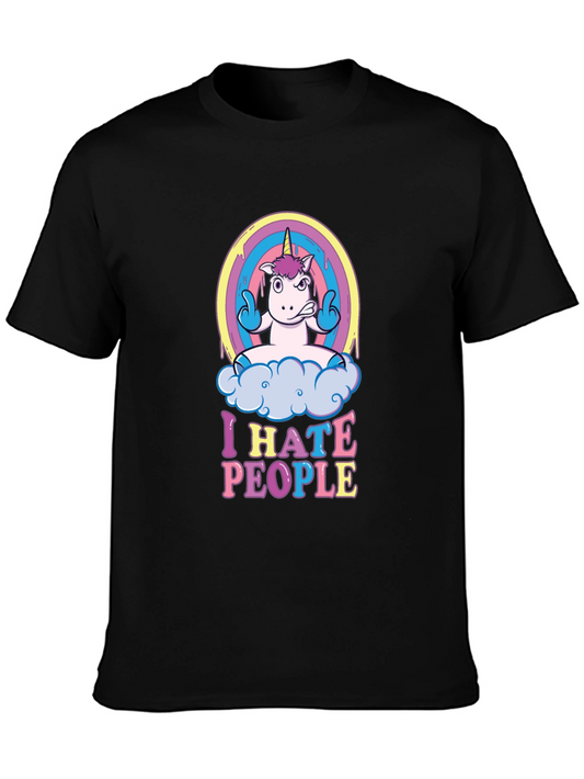 I Hate People Unicorn Graphic Tee