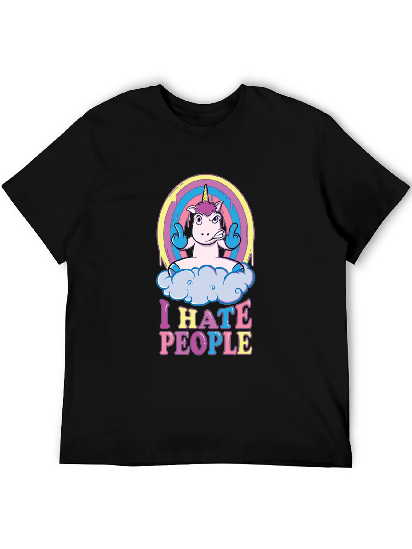 I Hate People Unicorn Graphic Tee