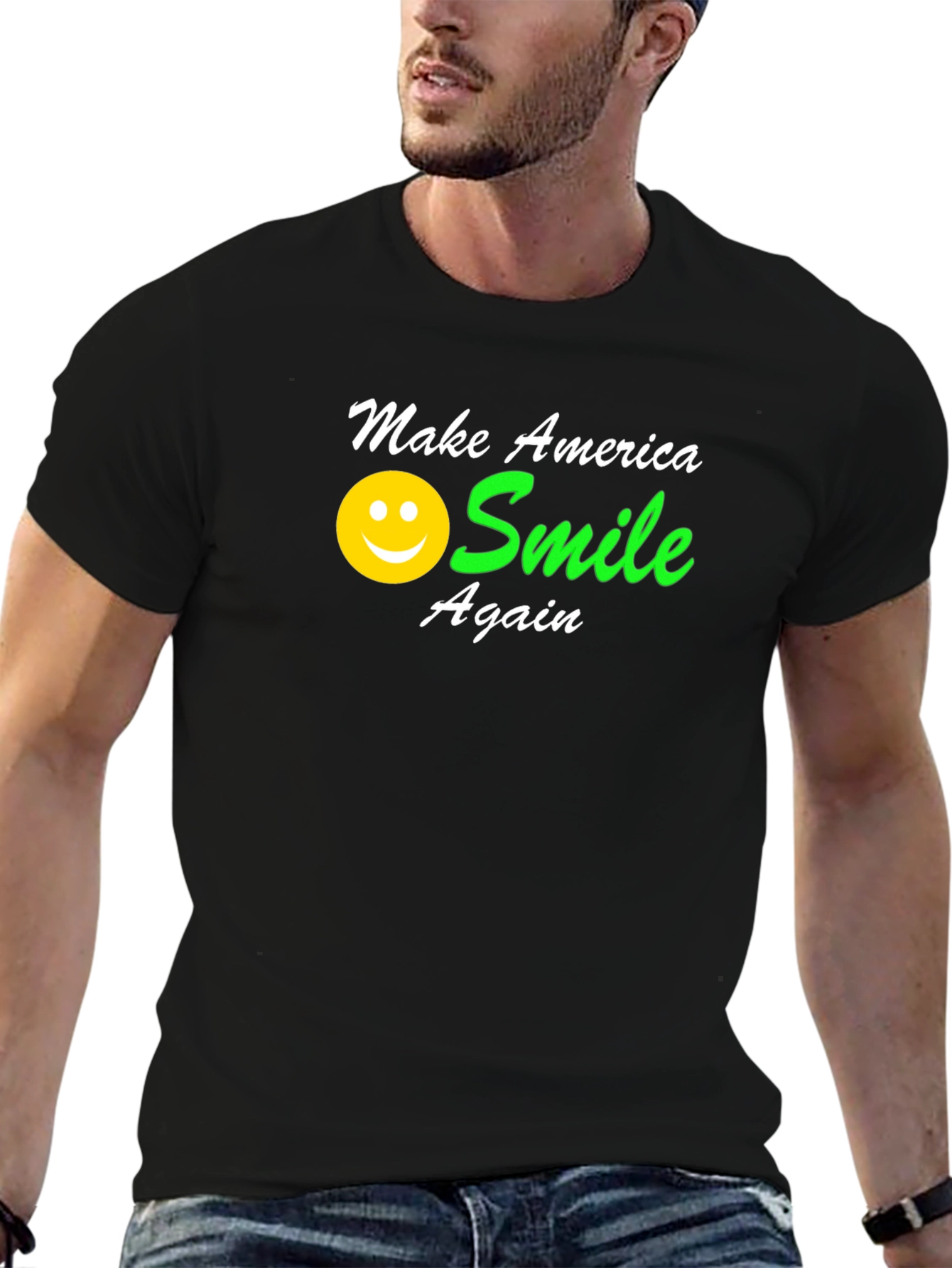 Make America Smile Again T-Shirt - Black