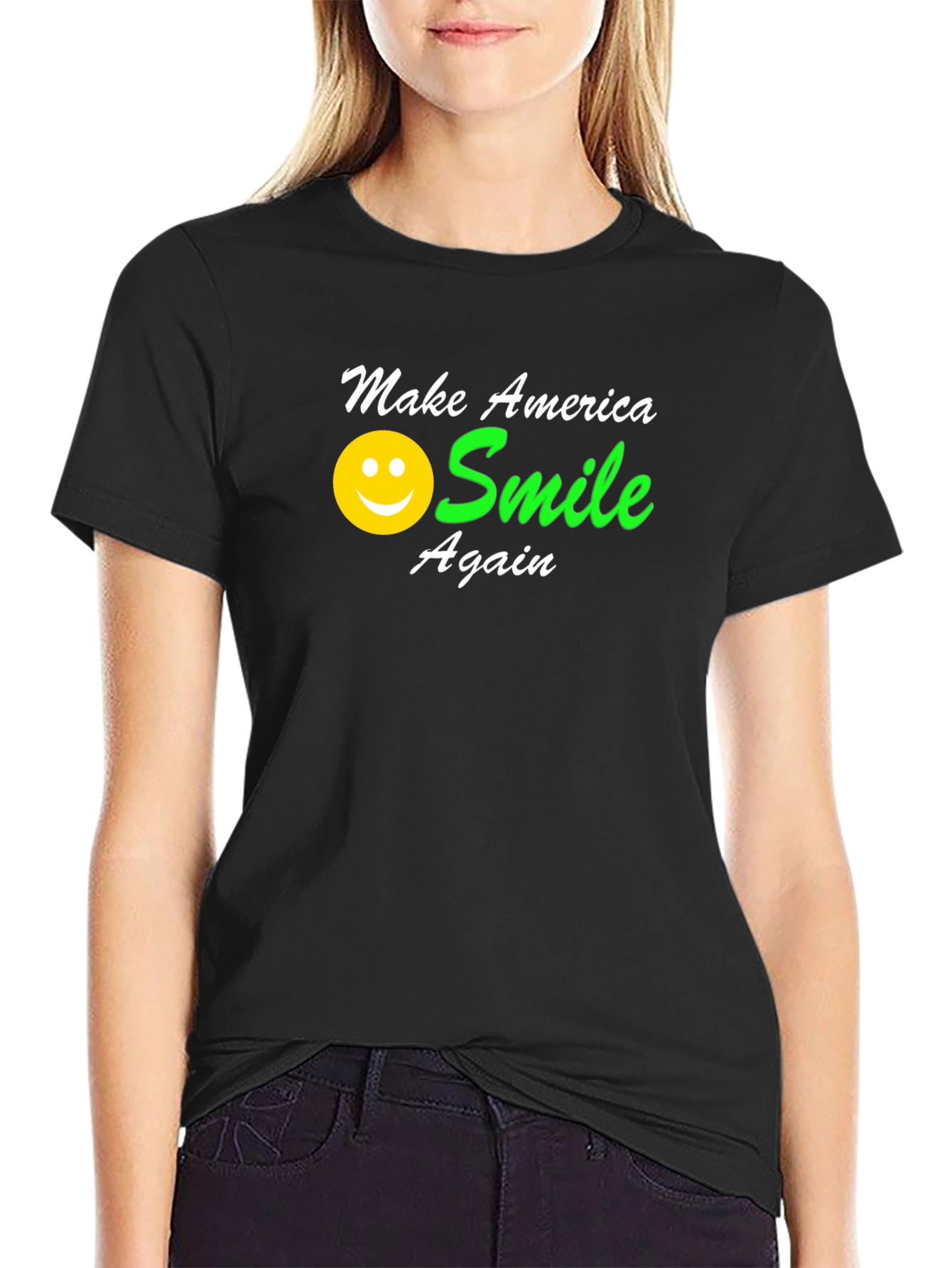 Make America Smile Again T-Shirt - Black