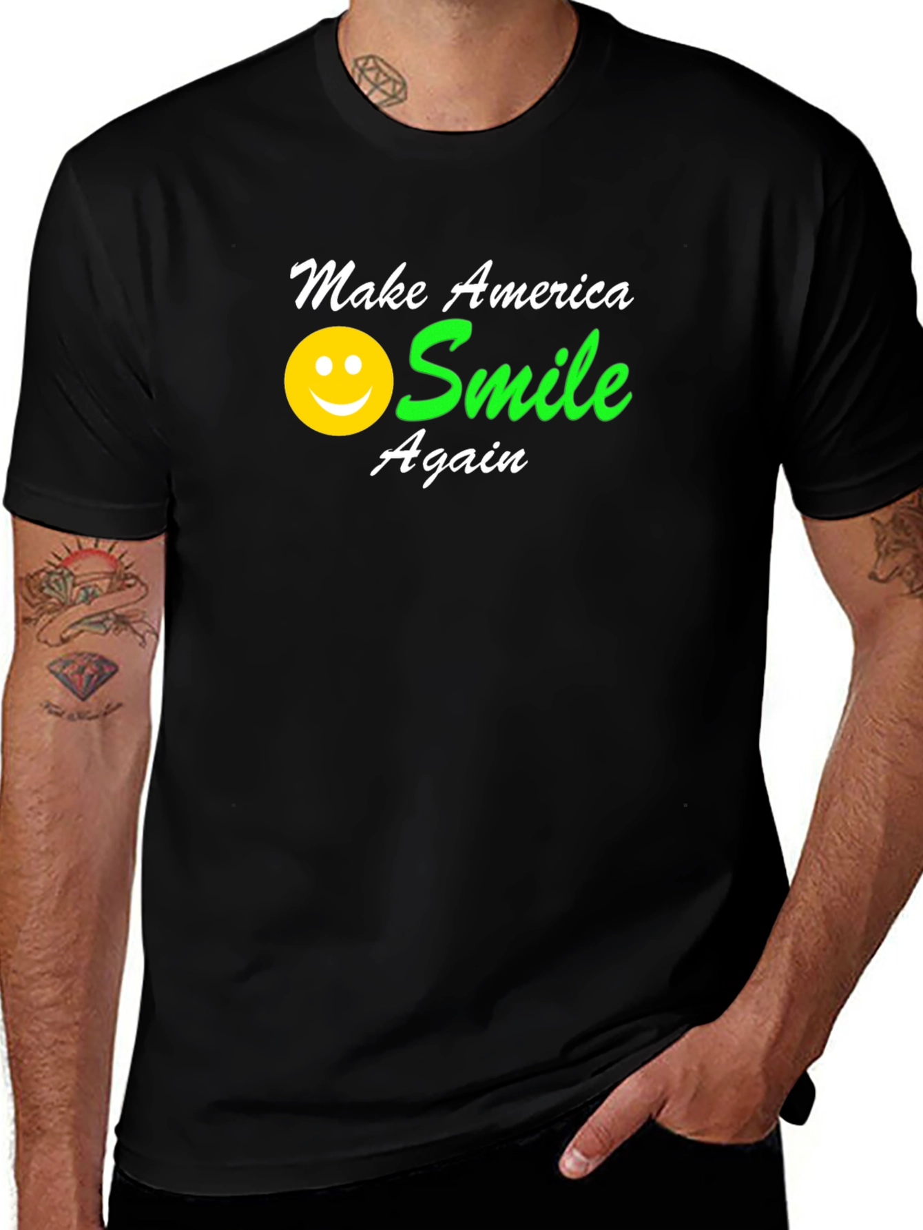 Make America Smile Again T-Shirt - Black