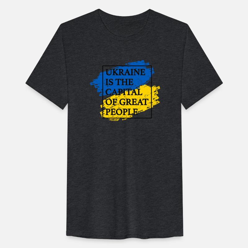 Ukraine is the capital of great people Flag Box