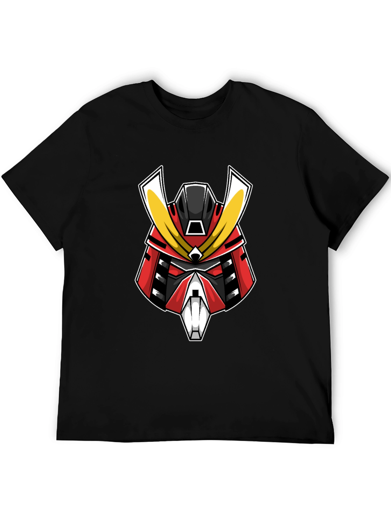 Samurai Robot Graphic Black T-Shirt