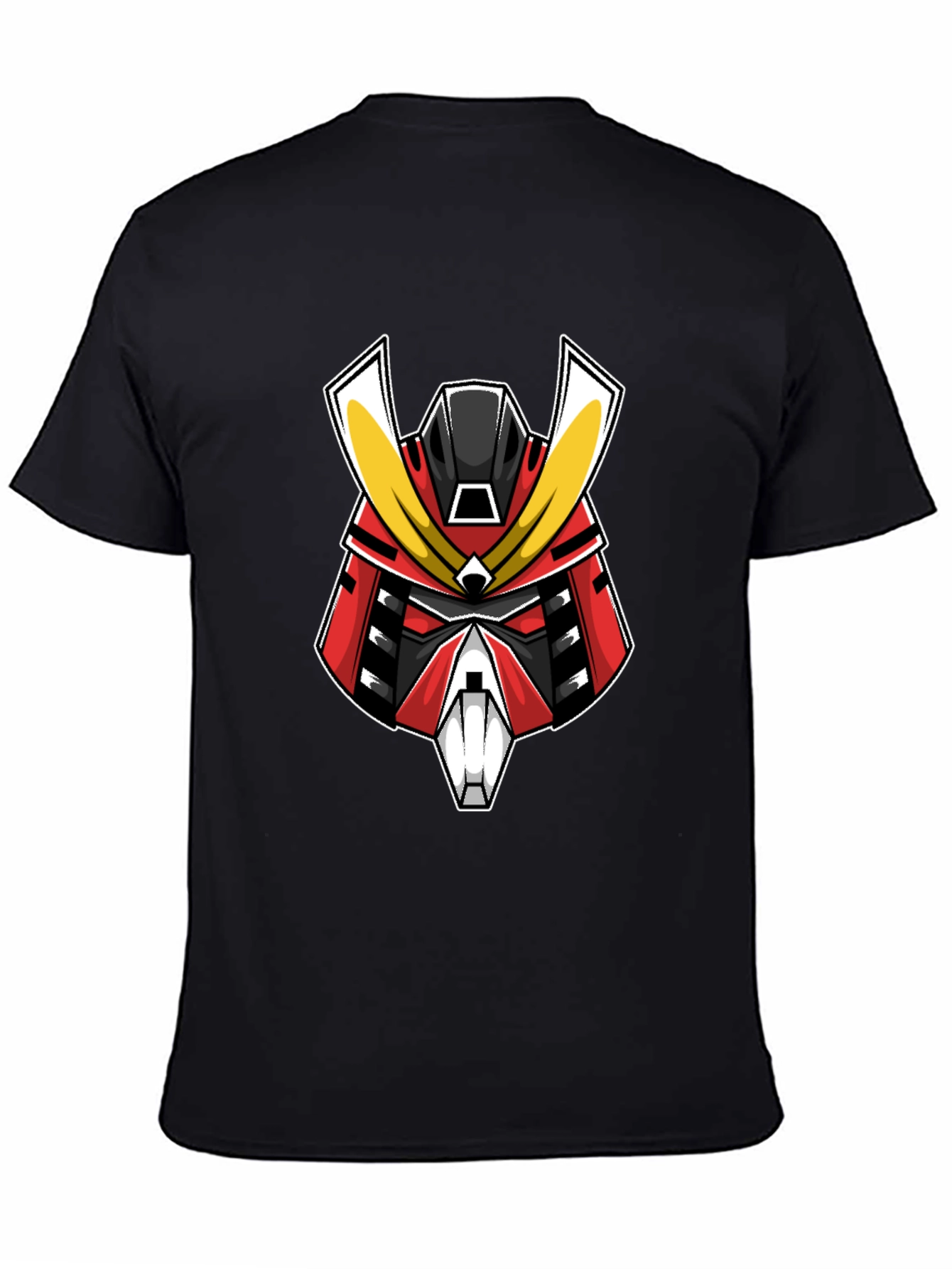 Samurai Robot Graphic Black T-Shirt