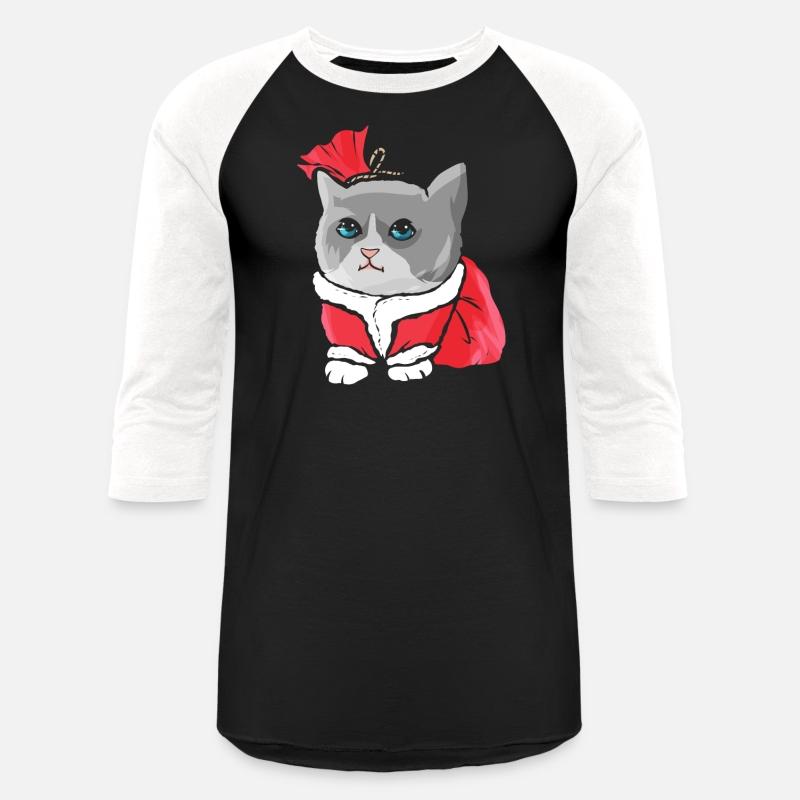 Unhappy Cat Wearing Santas Dress On Christmas