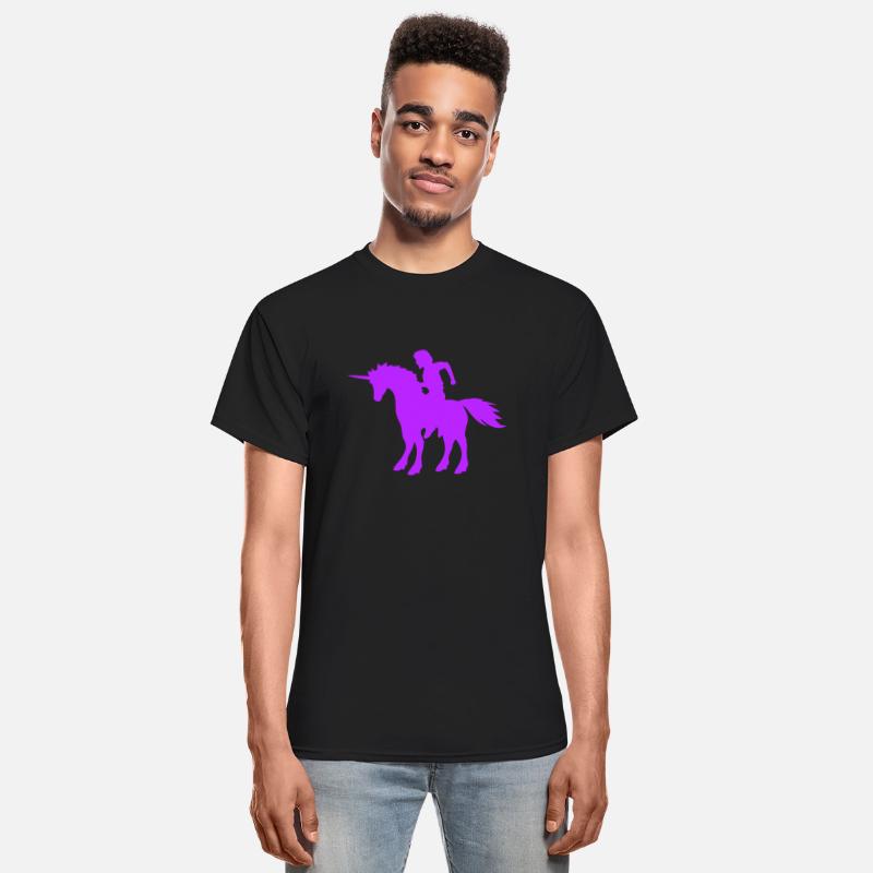 Unicorn Man Prince Riding Fairy Tale Silhouette