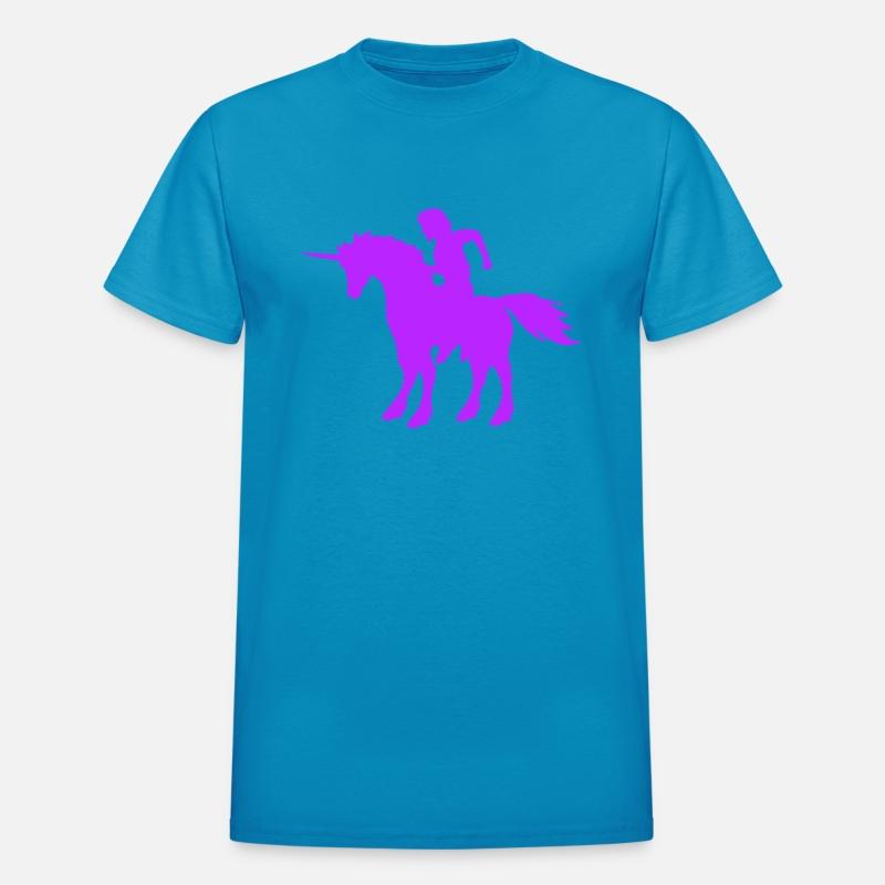 Unicorn Man Prince Riding Fairy Tale Silhouette