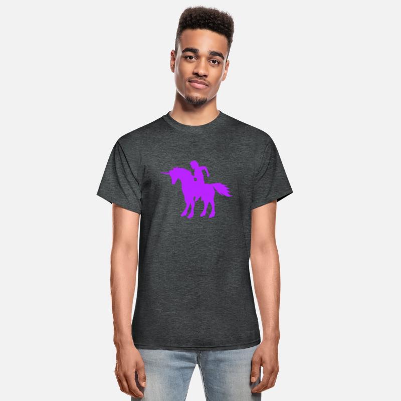 Unicorn Man Prince Riding Fairy Tale Silhouette