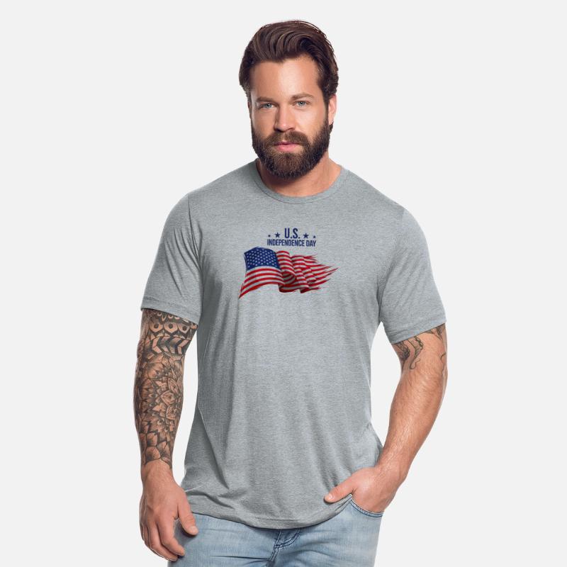 US flag in the wind